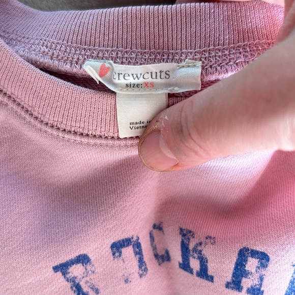 Crewcuts Girls Vintage Pink Sweatshirt Size XS - Picture 2 of 3
